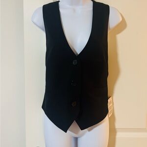 ASOS Black Button-Up Vest